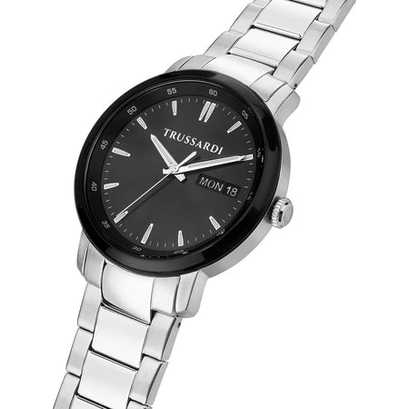Orologio TRUSSARDI uomo T-couple day-date acciaio / nero