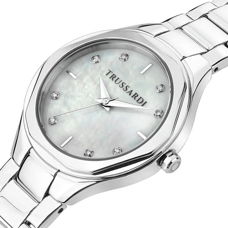 Orologio TRUSSARDI donna Brink Diamond acciaio / madreperla