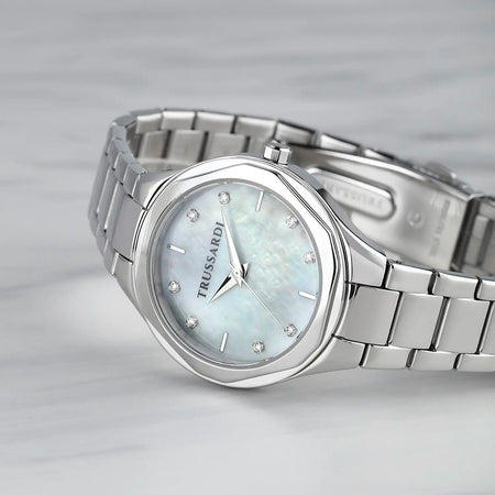 Orologio TRUSSARDI donna Brink Diamond acciaio / madreperla