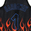MITCHELL & NESS Canotta Basket Uomo Nba Swingman Jersey Flames Hardwood Classics No.1 Penny Hardaway 1994-95 Orlmag Black/black/multi Color da uomo