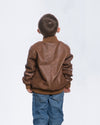 Davide - Bomber Bambino Cuoio in vera pelle