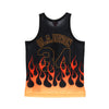 MITCHELL & NESS Canotta Basket Uomo Nba Swingman Jersey Flames Hardwood Classics N.34 Hakeem Olajuwon 1993-94 Houroc Black/black/multi Color da uomo