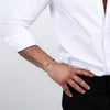 Bracciale MORELLATO uomo Motown acciaio / cristalli bianchi
