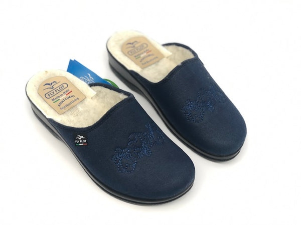 FLY FLOT Ciabatta donna chiusa Altamura Blu
