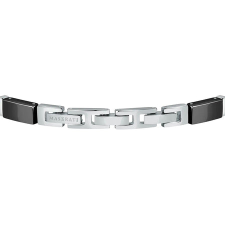Bracciale MASERATI uomo Ceramic acciaio logo