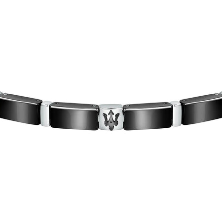 Bracciale MASERATI uomo Ceramic acciaio logo