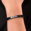 Bracciale MASERATI uomo Black acciaio nero