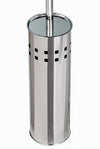 Portascopino Bagno Contenitore Spazzolone Wc In Acciaio Satinato Decorato 69442