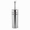 Portascopino Bagno Contenitore Spazzolone Wc In Acciaio Satinato Decorato 69442