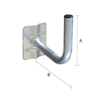 Staffa lunga zincata per antenna