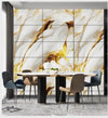 Pannello Adesivo Effetto Marmo Perlato Dorato Pareti Paraschizzi 300x60cm Stanza