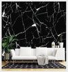 Pannello Adesivo Effetto Marmo Nero Marmorizzato Pareti Paraschizzi 300x60cm Stanza