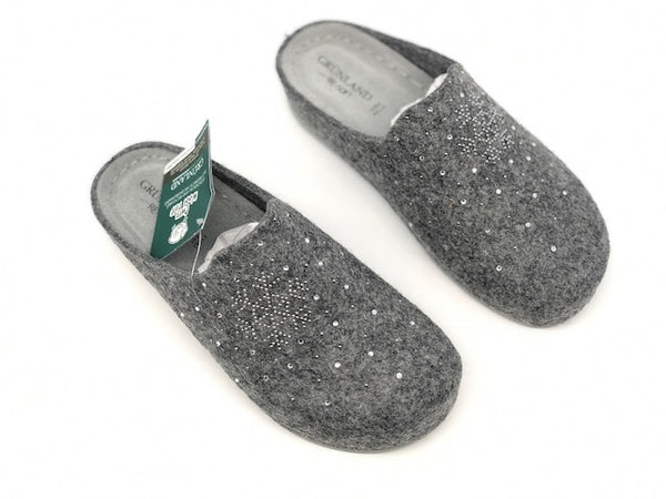 GRUNLAND Ciabatta donna chiusa Prau Grigio
