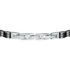 Bracciale MASERATI uomo acciaio e ceramica nera