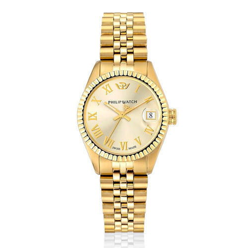 Orologio PHILIP WATCH donna Caribe datario acciaio dorato