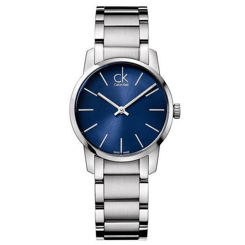Orologio CALVIN KLEIN donna City solo tempo acciaio / blu