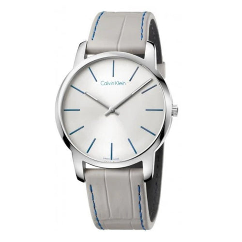 Orologio CALVIN KLEIN uomo City solo tempo pelle grigio
