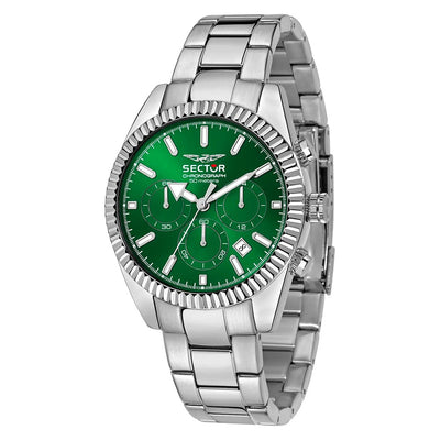 Orologio SECTOR uomo 240 cronografo acciaio / verde Limited Edition
