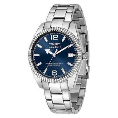 Orologio SECTOR uomo 240 datario acciaio / blu Limited Edition