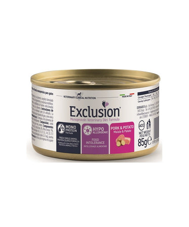 Exclusion Cat Hypoallergenic paté gatti adulti maiale e patate 85 gr