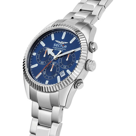 Orologio SECTOR uomo 240 cronografo acciaio / blu Limited Edition