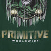 PRIMITIVE Felpa Cappuccio Uomo Doom Hood Dark Green da uomo