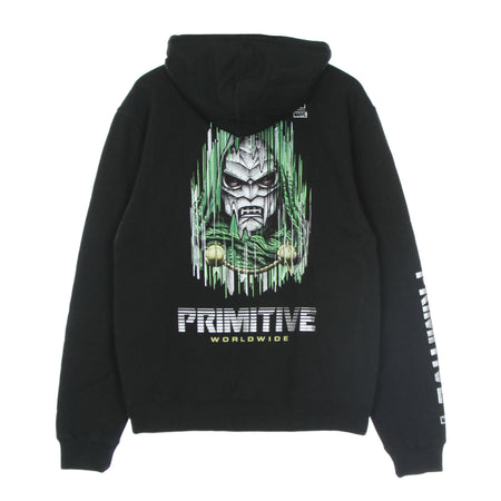 PRIMITIVE Felpa Cappuccio Uomo Doom Hood Black da uomo