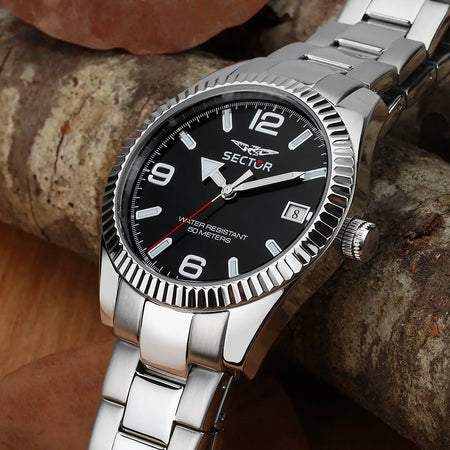Orologio SECTOR uomo 240 datario acciaio / nero Limited Edition