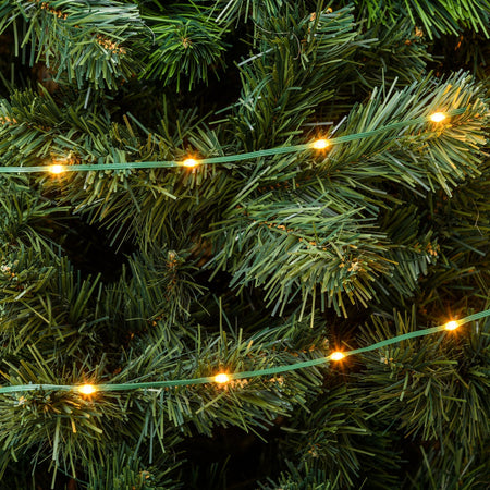 Catena lineare "Gocce luminose" con led da Ø 4 mm con cavo 8 giochi di luce