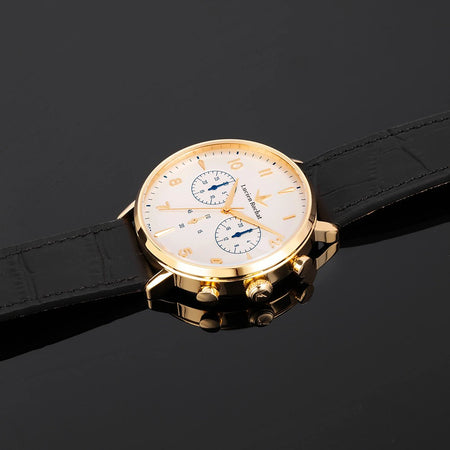 Orologio LUCIEN ROCHAT uomo GarCon cronografo pelle / bianco