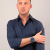Orologio CHRONOSTAR uomo Captain datario acciaio / blu