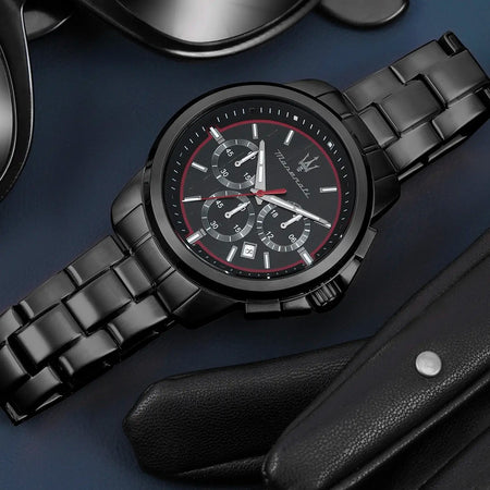 Orologio MASERATI uomo Successo cronografo brunito / nero Limited Edition
