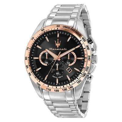 Orologio MASERATI uomo Traguardo cronografo acciaio / nero Limited Edition