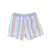 Tommy Hilfiger Pantaloncino Uomo Pastel Mixed Vertical Stripe Sweat Shorts Light Powdery Blue/stripe da uomo
