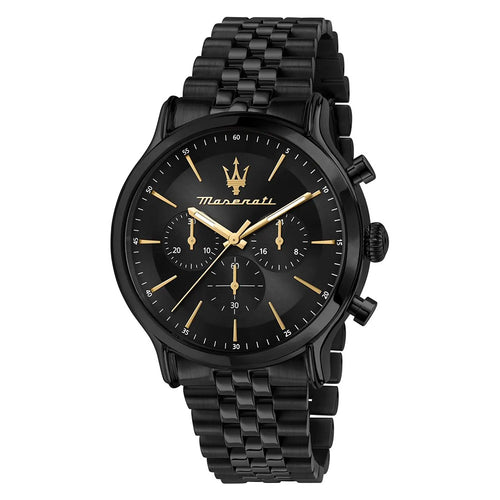 Orologio MASERATI uomo Epoca cronografo acciaio nero Limited Edition