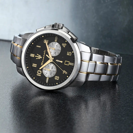 Orologio MASERATI uomo Successo cronografo acciaio / nero Limited Edition