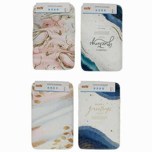 Tappeto Tappetino Tessuto Arredo Bagno Antiscivolo 40x60 Cm Fantasie Varie 79445