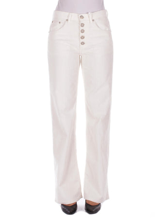 Dondup Pantaloni Panna da donna