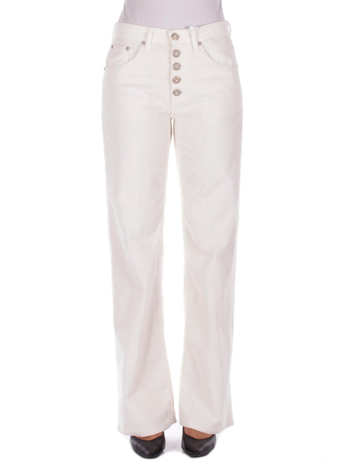 Dondup Pantaloni Panna da donna
