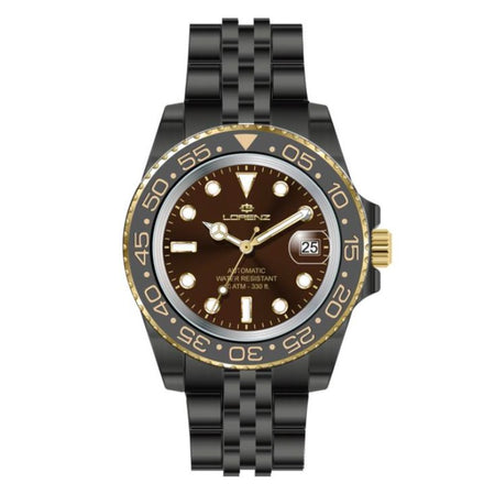 Orologio LORENZ uomo Sport Automatico acciaio jubilee brunito / bronzo
