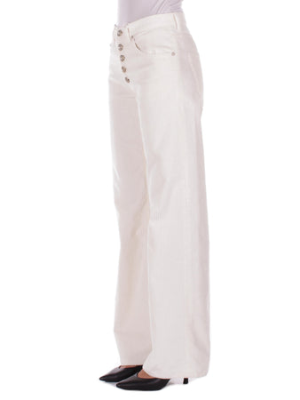 Dondup Pantaloni Panna da donna