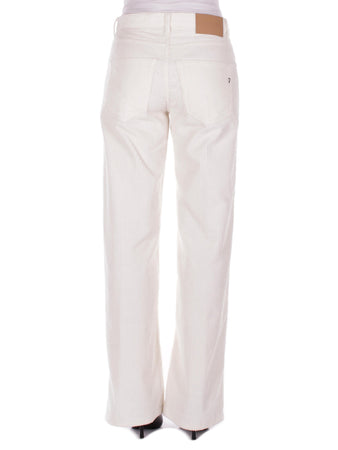 Dondup Pantaloni Panna da donna