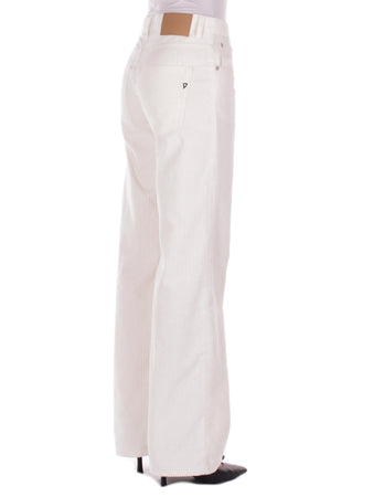Dondup Pantaloni Panna da donna