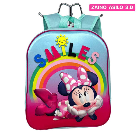 ZAINO ASILO 3D MINNIE DISNEY BORSA SCUOLA BAMBINA