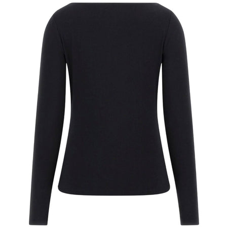 Guess maglia nera in modal con scollo goccia W5YP33KACM2JBLK