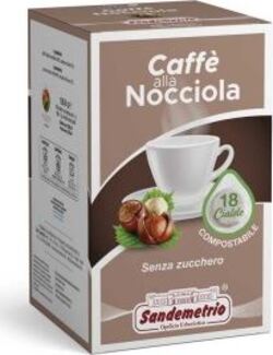 18x Cialde Caffè Alla Nocciola Sandemetrio Confezione 18 Pz Senza Zucchero Cialde Di Caffè Alimentari e cura della casa/Caffè tè e bevande/Caffè/Cialde e capsule di caffè Non solo alimenti - Albano Laziale, Commerciovirtuoso.it