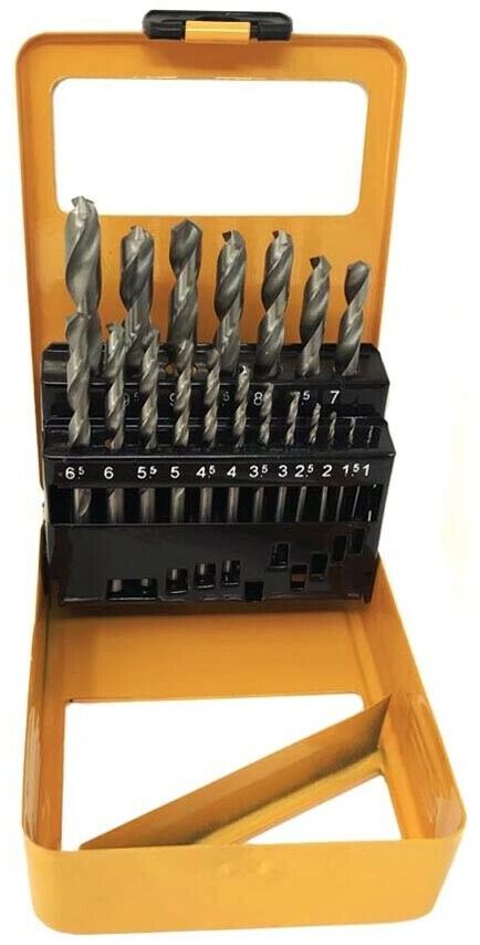 19 Punte Trapano Fresa In Lega Di Titanio Hss Kit Frese 19pz Da 1 A 10 Mm Hoteche