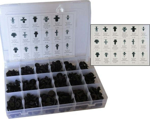 190-Pz-Plastica-Trim-Clip-Rivetti-Clip-Kit-Fermi-Di-Spinta-Auto-Paraurti-Porta