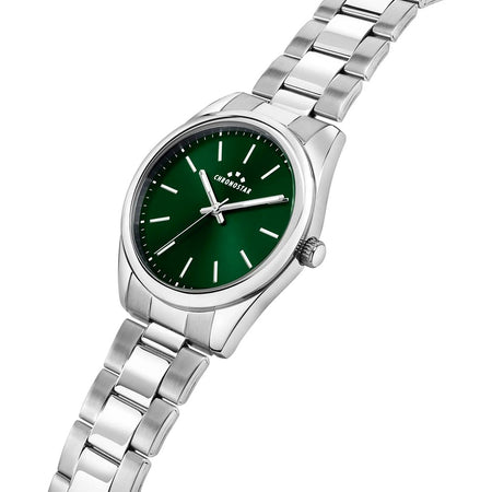 Orologio CHRONOSTAR  uomo Timeless tempo acciaio / verde