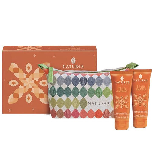 Nature's Linfa d'Acero Pochette Bagnodoccia e Crema Corpo